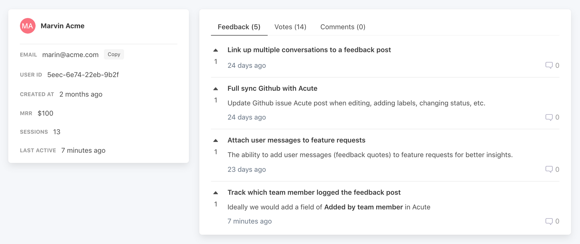 How to capture feedback from within Intercom conversations
